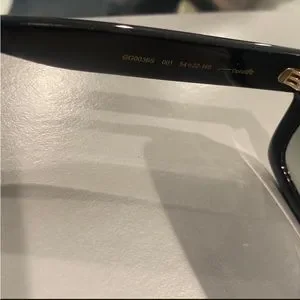 Gucci Womens Sunglasses for sale, comes with box brand new never worn Gucci GG 1254S 001 Logo Black Gold Shades Grey Oversized  main image 4